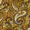 Yellow-Multi Famous Designer Viscose Paisley Printed Crepe Faille Fabric By the Yard